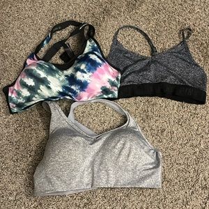 Pink Victoria’s Secret sports bras